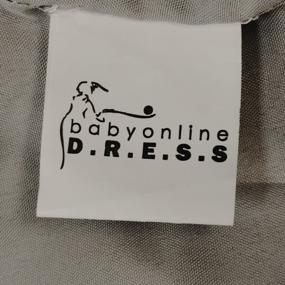 PROM/WEDDING LIGHT GRAY TULLE WITH FLORAL APPLIQUES BY BABYONLINE D.R.E.S.S. - Picture 12 of 13